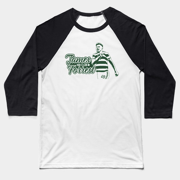 James Forrest Glasgow Celtic 100 Club Baseball T-Shirt by TeesForTims